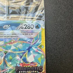 Pokemon Vaporeon ex 023/131 Prismatic Evolutions Promo Holo 280 HP Aquamarine - Image 3