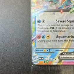 Pokemon Vaporeon ex 023/131 Prismatic Evolutions Promo Holo 280 HP Aquamarine - Image 5