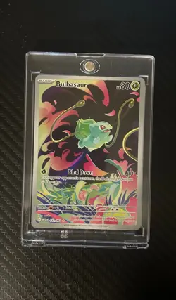 Pokemon Bulbasaur Me01: Mega Evolution 133/132 Illustration Rare Full Art Holo - Image 1