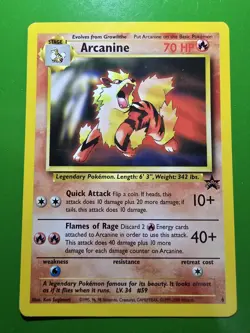 2000 POKEMON WOTC BLACK STAR PROMO 6 ARCAINE NEAR MINT - Image 1