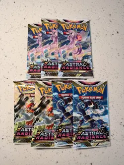 Pokemon TCG Astral Radiance Booster Packs Lot of 7 - Image 1
