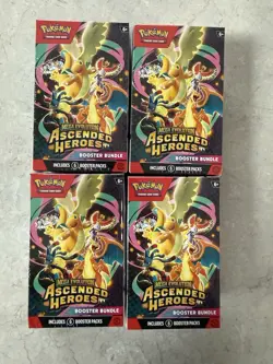 Pokemon TCG Ascended Heroes Booster Bundles. Lot of 4 - Image 1