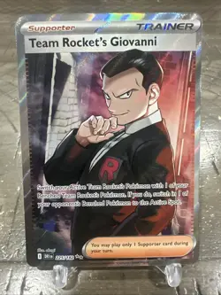 Pokemon TCG-Team Rocket’s Giovanni 225/182 Ultra Rare Full Art- Destined Rivals - Image 1