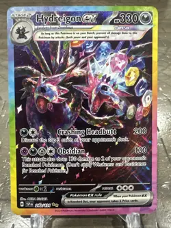 Pokemon TCG Hydreigon ex 240/191 SV08 Twilight Masquerade Special Illustration … - Image 1