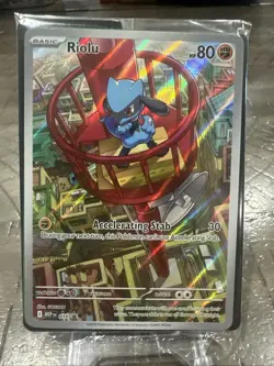 Pokemon TCG Riolu Illustration Promo 010 from Mega Evolution ETB Sealed - Image 1