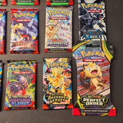 16x New Pokemon Booster Pack Sampler Lot Scarlet & Violet to Mega Era 151 Fates - Image 2