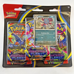 Pokemon Phantasmal Flames - 3-Pack Booster Blister Factory Sealed Weavile - Image 1