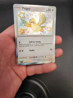 Pidgey 196/091 Pokemon Scarlet Violet Paldean Fates Baby Shiny Holo Rare NM - Image 4