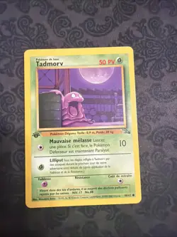 Pokemon French 1st Edtion Tadmorv Grimer Fossil #48/62 - Image 1