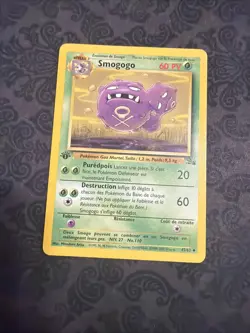 Pokemon French 1st Edition Smogogo Weezing Fossil #45/62 - Image 1