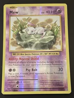 Mew Reverse Holo 53/108 - XY Evolutions Pokemon - Image 1