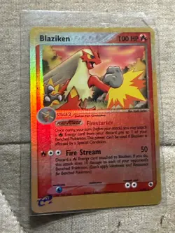 2003 Pokemon EX Ruby & Sapphire Blaziken Reverse Holo Rare 3/109 Vintage - Image 1