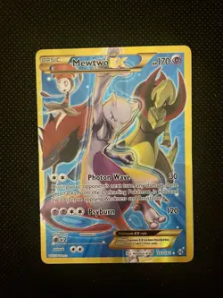 Pokemon Mewtwo EX Breakthrough 163/162 Secret Rare Full Art Holo 170 HP Psyburn - Image 1
