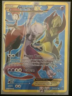 Pokemon Mewtwo EX Breakthrough 163/162 Secret Rare Full Art Holo 170 HP Psyburn - Image 2