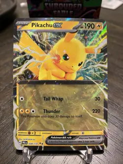 Pokemon TCG Prismatic Evolutions Pikachu EX 028/131 Double Rare - Image 1