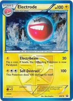 ELECTRODE BW76 TEAM PLASMA BLACK & WHITE BLACK STAR PROMO POKEMON (NON-HOLO, LP) - Image 1