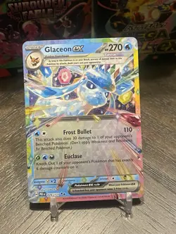 Glaceon ex 026/131 Pokemon TCG Scarlet & Violet: Prismatic Evolutions NM - Image 1