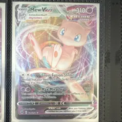The Pokemon Company Mew VMAX 114/264 Fusion Strike Ultra Rare Holo Psychic 310 … - Image 1