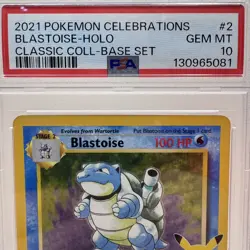 2021 POKEMON CELEBRATIONS CLASSIC COLLECTION #2 BLASTOISE-HOLO - PSA 10 GEM MINT - Image 2