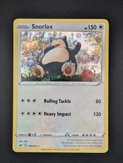 🐙 2020 Pokemon SNORLAX COSMOS HOLO 140/202 🐙 - Image 1