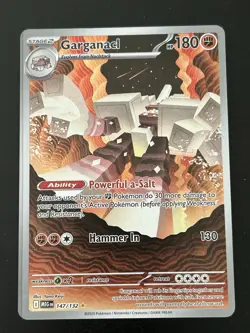 ERROR PRINT Pokemon TCG Garganacl 147/132 ME01 Mega Evolution NM Condition - Image 1