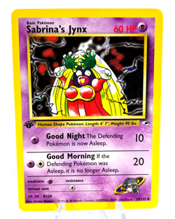1st Edition Sabrina's Jynx 59/132 - Gym Heroes - Uncommon - Pokemon - NM - Image 1