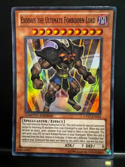 Yu-Gi-Oh! YuGiOh Exodius the Ultimate Forbidden Lord Super Rare 2010 - Image 1