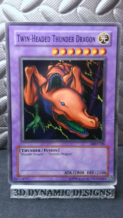 | Yugioh Twin-Headed Thunder Dragon MRD-120 Super Rare Metal Raiders DMG 🔥 | - Image 1