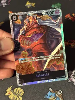 One Piece TCG - Sakazuki OP02-099 Holo Super Rare Premium Booster - (NM) - Image 2