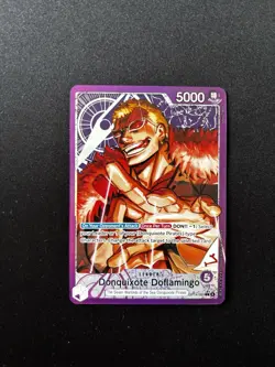 One Piece TGC - Donquixote Doflamingo - Alt Art Leader OP14-060 - Azure Sea’s 7 - Image 1
