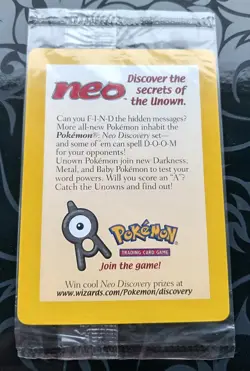 Pokemon TCG Entei Black Star Promo 34 Reverse Holo WOTC Pokemon Card - SEALED - Image 1