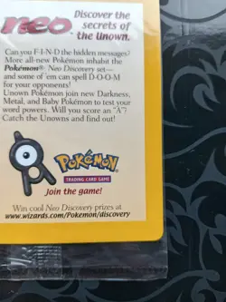 Pokemon TCG Entei Black Star Promo 34 Reverse Holo WOTC Pokemon Card - SEALED - Image 4