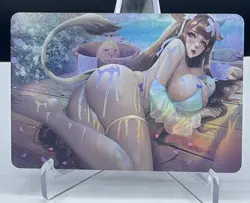 Kashino Azur Lane Bikini Sexy Goddess Waifu Foil Holo Doujin Anime Card - Image 1