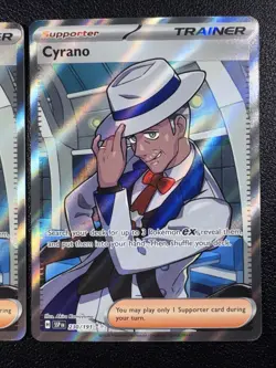 Pokemon 2x Cyrano Ultra Rare Full Art Holo 230/191 Surging Sparks ~ 2 Cards - Image 3