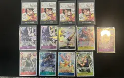 One Piece OP15 EB04 Lot of SR & Don Cards, NM condition - Image 1