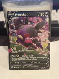 Morpeko V 095/172 Sword & Shield Brilliant Stars Pokemon TCG Card - Image 1