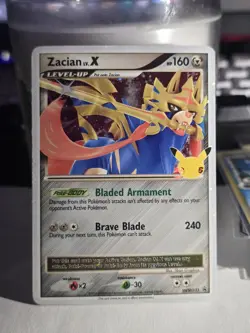 Pokemon TCG Zacian Lv. X SWSH135 Holo Card 25th Anniversary Edition - Image 1