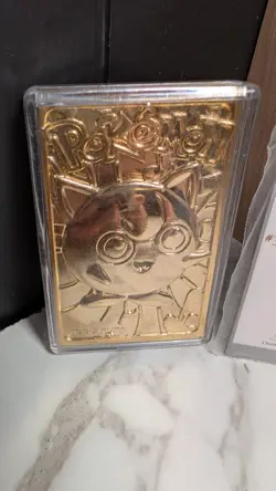 Pokemon Jigglypuff 23K Gold-Plated Card 1999 COA Certificate of Authenticity - Image 3