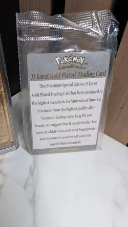 Pokemon Jigglypuff 23K Gold-Plated Card 1999 COA Certificate of Authenticity - Image 5