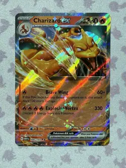 Pokemon TCG Charizard EX 151 Ultra Rare Scarlet & Violet Card 006/165 Holo NM - Image 1