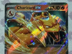 Pokemon TCG Charizard EX 151 Ultra Rare Scarlet & Violet Card 006/165 Holo NM - Image 3