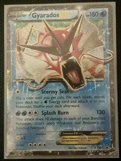 Pokemon Gyarados EX XY106 Promo XY Holo 180 HP Splash Burn TCG Card - Image 2