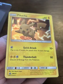 Pikachu SM227 Sun & Moon Black Star Promo Holo Mint Pokemon Pokemon Card TCG - Image 3