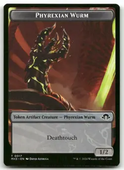Phyrexian Wurm Token #17 MTG Modern Horizons 3 NM X1 - Image 1