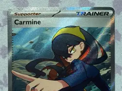 Pokemon TCG Twilight Masquerade Trainer Carmine Full Art 204/167 - Image 4