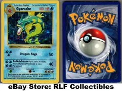 1999 Pokemon, Base Set Shadowless, #6/102 Gyarados, Holo Rare - Image 1