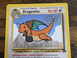 Pokemon Wotc Black Star Promo # 5 Movie Promo DRAGONITE **not played** - Image 2