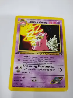 MINT 2000 Pokemon Gym Heroes 1st Edition Sabrina's Slowbro #60/132 - Image 1