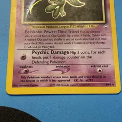 2001 Pokemon Neo Revelation Unlimited Celebi Holo #3 /64 - Image 2