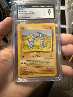 1999 POKEMON GAME #56 ONIX CGC 9 Base set unlimited - Image 1